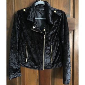 Black velvet jacket
